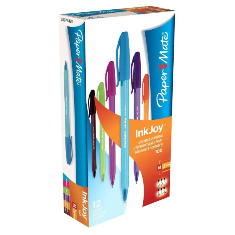 (S0975420) PAPER MATE BOLÍGRAFO INKJOY 100 CAP SURTIDO 2 ROSA