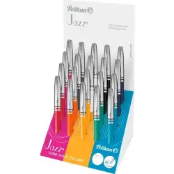 (400140837) PELIKAN BOLÍGRAFO JAZZ CLASSIC TINTA AZUL C/SURTIDOS EXPOSITOR 20 UD