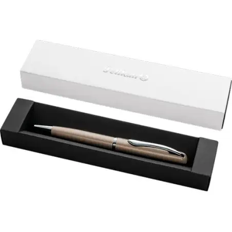 (400198311) PELIKAN BOLÍGRAFO JAZZ NOBLE ELEGANCE TINTA AZUL COLOR PARDO ESTUCHE DE REGALO