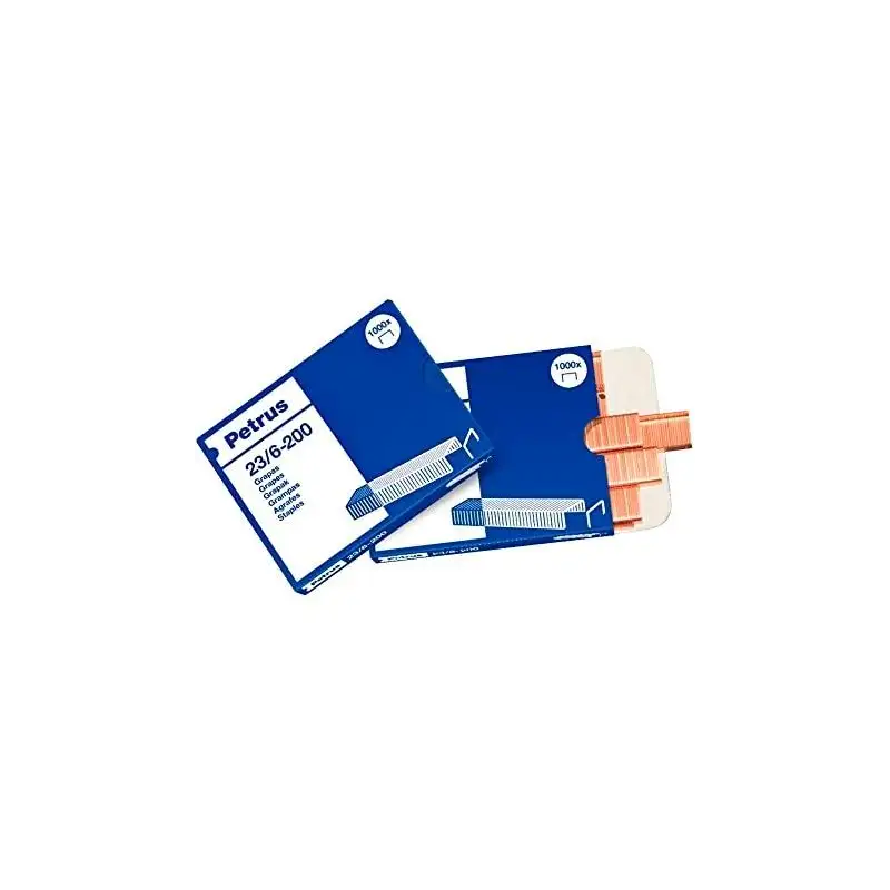 (23600) PETRUS GRAPAS 23/6 COBREADAS -CAJA DE 1000-