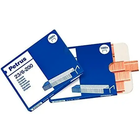 (23600) PETRUS GRAPAS 23/6 COBREADAS -CAJA DE 1000-