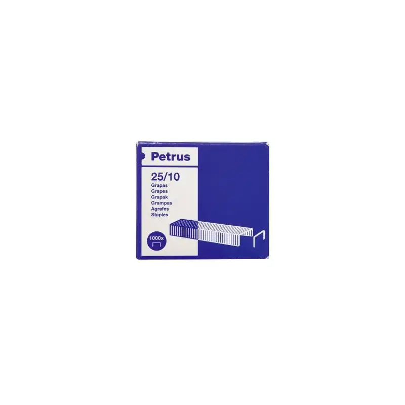 (623386) PETRUS GRAPAS STRONG 25/10 GALVANIZADAS -CAJA 1000U-