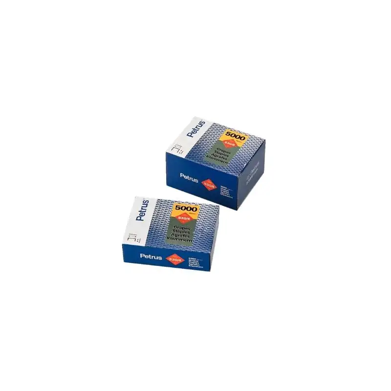 (77507) PETRUS GRAPAS 530/6 COBREADAS PARA CLAVADORA -CAJA DE 5000-