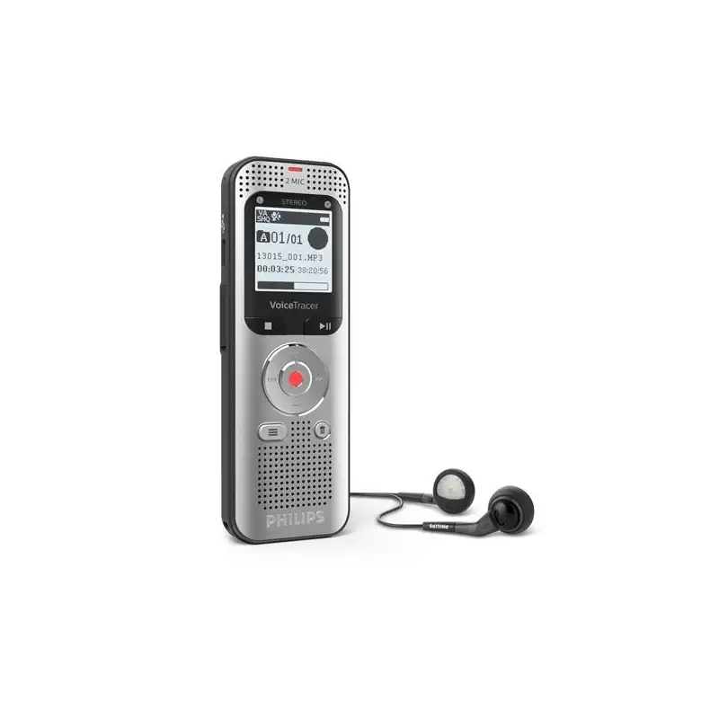 (DVT-2050) PHILIPS GRABADORA DIGITAL 8GB Y CONEXION USB-A C/ ENTRADA MICRO SD INCLUYE AURICULARES
