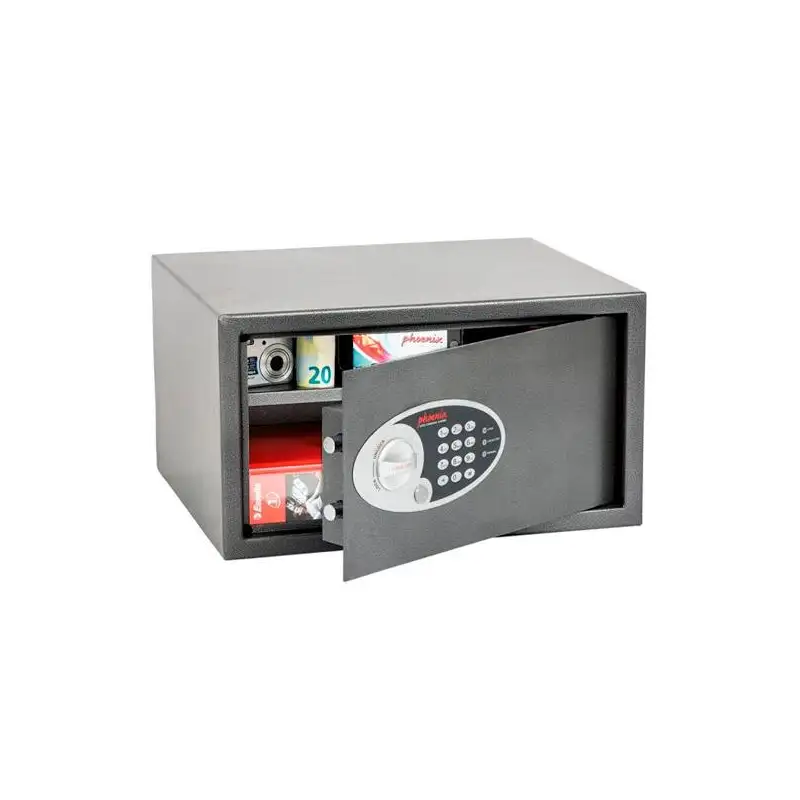 (SS0803E) PHOENIX CAJA DE SEGURIDAD VELA HOME&OFFICE 250X450X365MM 34L CERRADURA ELECTRÓNICA GRAFITO
