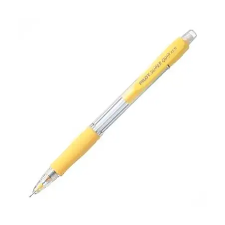 (H-185-SL-Y) PILOT PORTAMINAS H-185 SUPERGRIP 0.5 CON GOMA AMARILLO