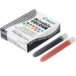 (IC-P3-AST) PILOT CARTUCHO RECAMBIO PARA PARALELL PEN COLORES SURTIDOS CAJA 12 UD