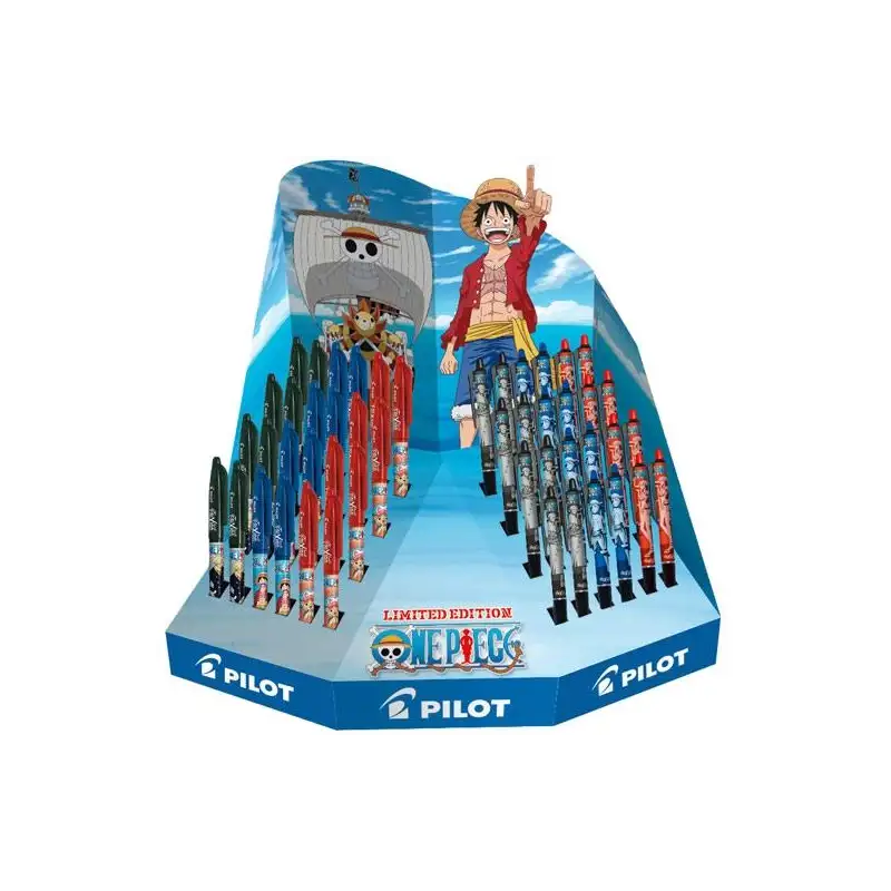 (NEOP) PILOT BOLÍGRAFOS TINTA BORRABLE FRIXION BALL / BALL PLUS ED.LIMITADA ONE PIECE SURTIDO EXPOSITOR 48 UD