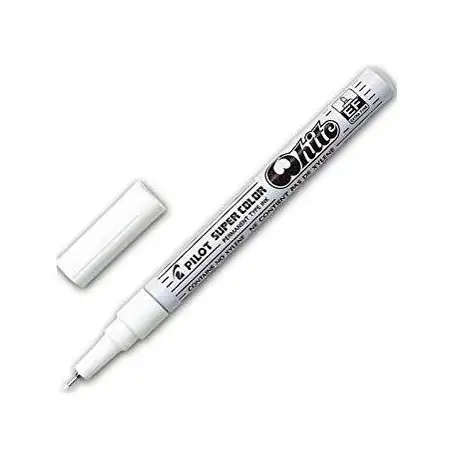 (SC-W-EF) PILOT MARCADOR PERMANENTE DESECHABLE BLANCO EXTRAFINO