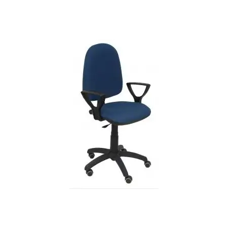 (04CPBALI200BGOLF) PIQUERAS Y CRESPO SILLA AYNA GIRATORIA C.PERMANENTE BRAZOS FIJOS TEJIDO BALI AZUL MARINO