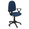 (04CPBALI200BGOLF) PIQUERAS Y CRESPO SILLA AYNA GIRATORIA C.PERMANENTE BRAZOS FIJOS TEJIDO BALI AZUL MARINO
