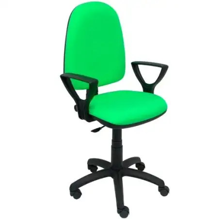 (04CPBALI22BGOLF) PIQUERAS Y CRESPO SILLA AYNA GIRATORIA C.PERMANENTE BRAZOS FIJOS TEJIDO BALI VERDE PISTACHO