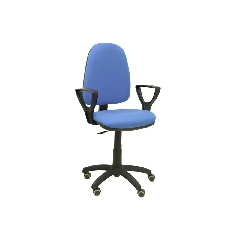 (04CPBALI261BGOLFRP) PIQUERAS Y CRESPO SILLA AYNA GIRATORIA C.PERMANENTE BRAZOS FIJOS TEJIDO BALI AZUL CLARO