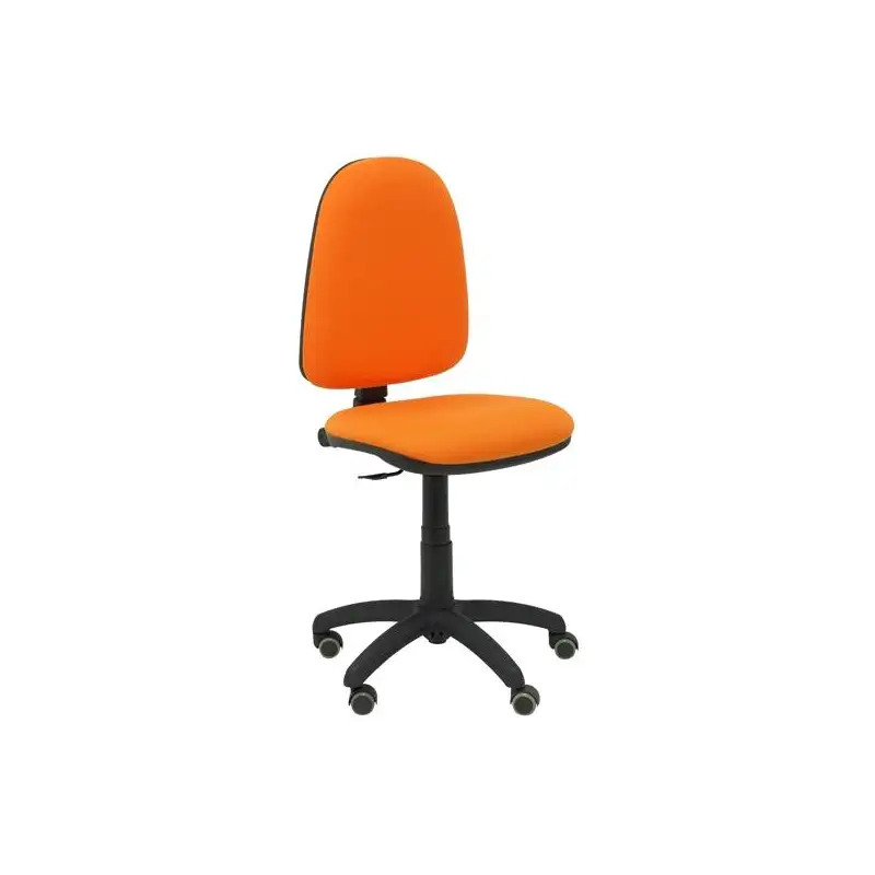(04CPBALI308RP) PIQUERAS Y CRESPO SILLA AYNA GIRATORIA C.PERMANENTE RUEDAS DE PARQUÉ TEJIDO BALI NARANJA