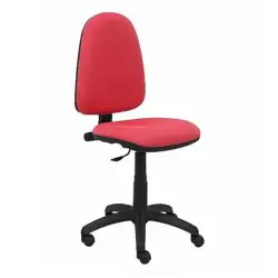 (04CPBALI350) PIQUERAS Y CRESPO SILLA AYNA GIRATORIA C.PERMANENTE SIN BRAZOS TEJIDO BALI ROJO