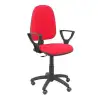 (04CPBALI350BGOLFRP) PIQUERAS Y CRESPO SILLA AYNA GIRATORIA C.PERMANENTE BRAZOS FIJOS RUEDAS DE PARQUÉ TEJIDO BALI ROJO