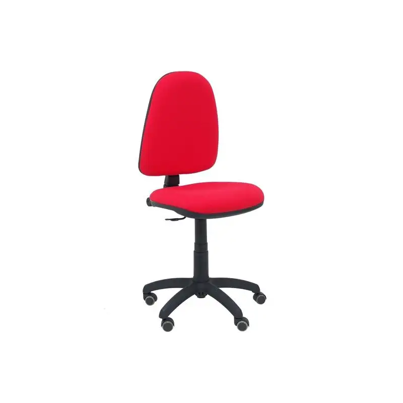 (04CPBALI350RP) PIQUERAS Y CRESPO SILLA AYNA GIRATORIA C.PERMANENTE RUEDAS DE PARQUÉ TEJIDO BALI ROJO