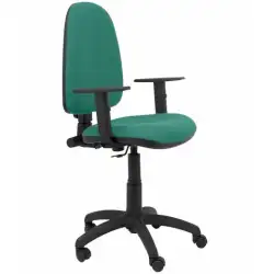 (04CPBALI456B10) PIQUERAS Y CRESPO SILLA AYNA GIRATORIA C.PERMANENTE BRAZOS REGULABLES TEJIDO BALI VERDE