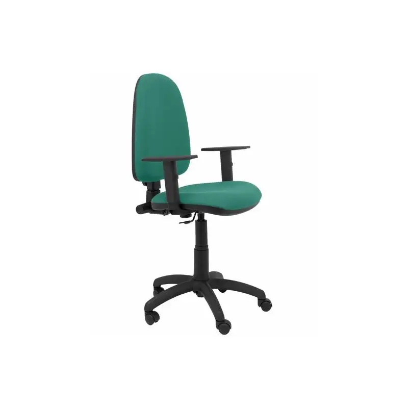 (04CPBALI456B10) PIQUERAS Y CRESPO SILLA AYNA GIRATORIA C.PERMANENTE BRAZOS REGULABLES TEJIDO BALI VERDE