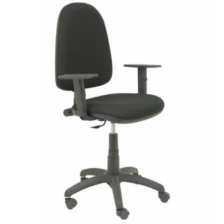 (04CPBALI840B10) PIQUERAS Y CRESPO SILLA AYNA GIRATORIA C. PERMANENTE BRAZOS REGULABLES TEJIDO BALI NEGRO
