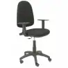 (04CPBALI840B10) PIQUERAS Y CRESPO SILLA AYNA GIRATORIA C. PERMANENTE BRAZOS REGULABLES TEJIDO BALI NEGRO