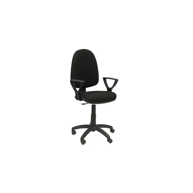 (04CPBALI840BGOLF) PIQUERAS Y CRESPO SILLA AYNA GIRATORIA C.PERMANENTE BRAZOS FIJOS TEJIDO BALI NEGRO
