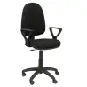 (04CPBALI840BGOLF) PIQUERAS Y CRESPO SILLA AYNA GIRATORIA C.PERMANENTE BRAZOS FIJOS TEJIDO BALI NEGRO