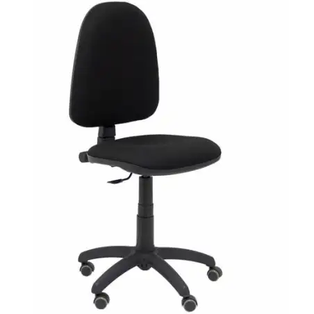 (04CPBALI840RP) PIQUERAS Y CRESPO SILLA AYNA GIRATORIA C. PERMANENTE RUEDAS DE PARQUÉ TEJIDO BALI NEGRO
