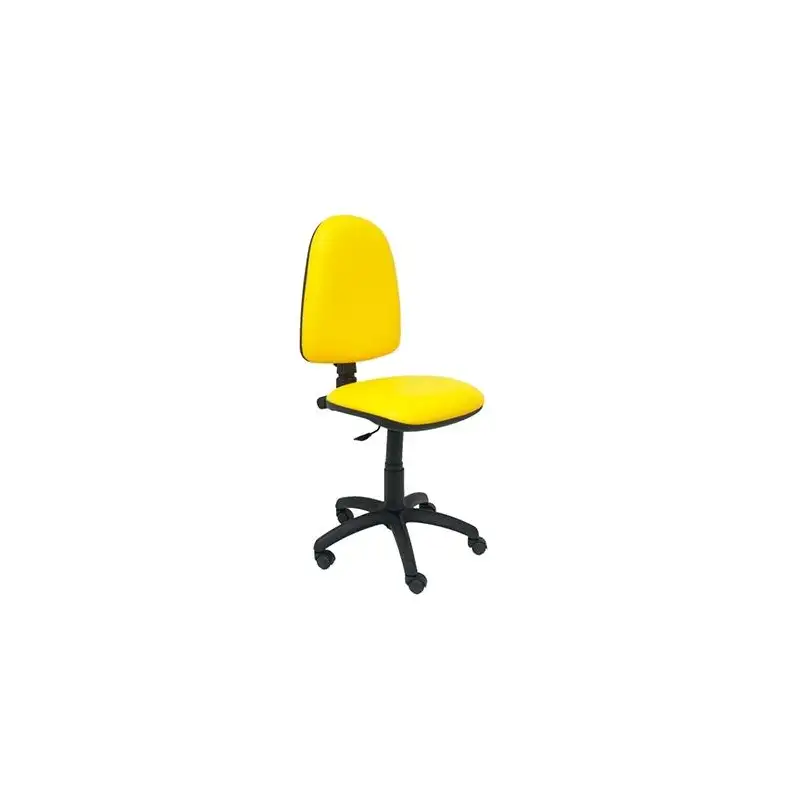 (04CPSPV26) PIQUERAS Y CRESPO SILLA AYNA GIRATORIA C. PERMANENTE TAPIZADO SIMILPIEL AMARILLO