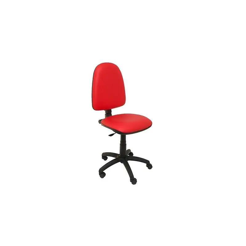 (04CPSPV79N) PIQUERAS Y CRESPO SILLA AYNA GIRATORIA C. PERMANENTE TAPIZADO SIMILPIEL ROJO