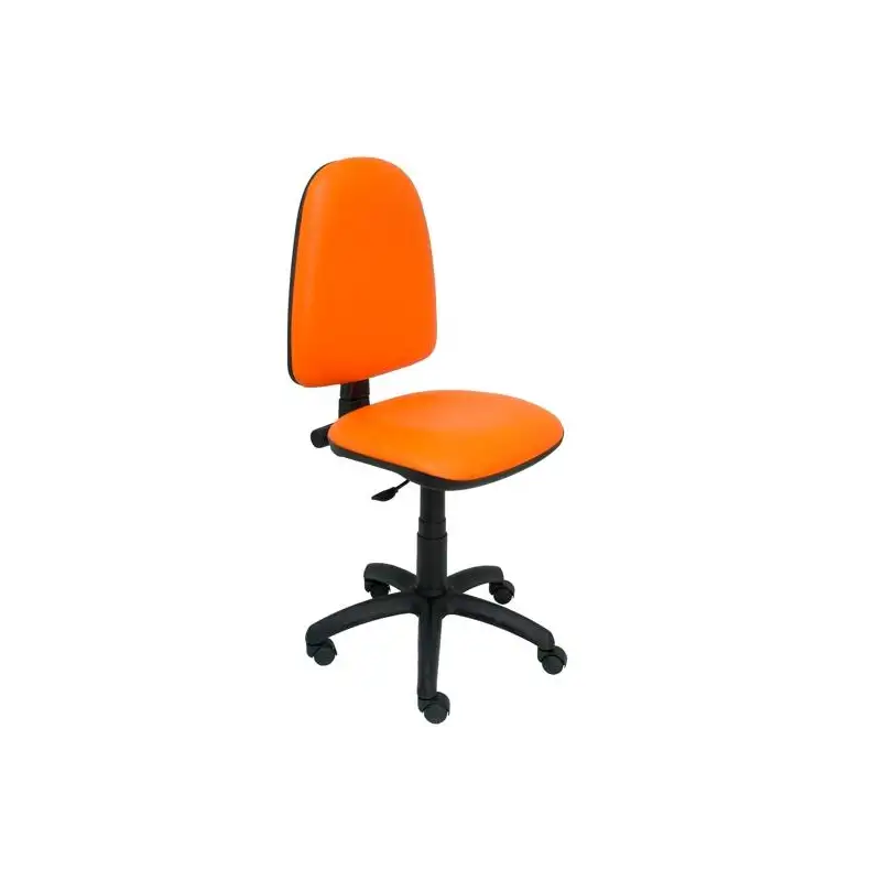 (04CPSPV83) PIQUERAS Y CRESPO SILLA AYNA GIRATORIA C. PERMANENTE TAPIZADO SIMILPIEL NARANJA