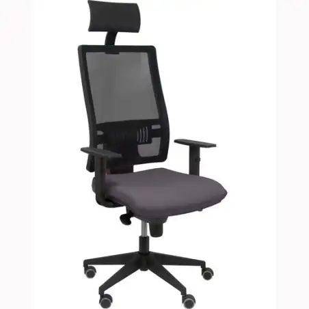 (10SM840B600B10CRPC) PIQUERAS Y CRESPO SILLA HORNA GIRATORIA SINCRO BRAZOS REG. CABECERO RESPALDO MALLA NEGRO ASIENTO TEJIDO ...