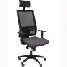 (10SM840B600B10CRPC) PIQUERAS Y CRESPO SILLA HORNA GIRATORIA SINCRO BRAZOS REG. CABECERO RESPALDO MALLA NEGRO ASIENTO TEJIDO ...