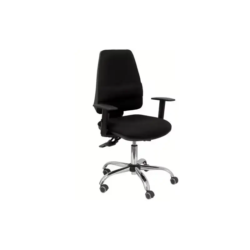(14ASB840B1D056G) PIQUERAS Y CRESPO SILLA ELCHE GIRATORIA ASINCRO 24H BRAZOS REG. REFUERZO LUMBAR TEJIDO BALI NEGRO