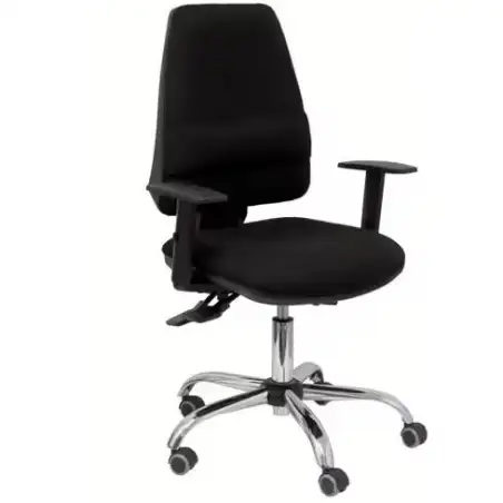 (14ASB840B1D056G) PIQUERAS Y CRESPO SILLA ELCHE GIRATORIA ASINCRO 24H BRAZOS REG. REFUERZO LUMBAR TEJIDO BALI NEGRO