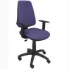 (14CPBALI261B10) PIQUERAS Y CRESPO SILLA ELCHE GIRATORIA C.PERMANENTE BRAZOS REGULABLES TEJIDO BALI AZUL CLARO