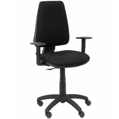 (14CPBALI840B10) PIQUERAS Y CRESPO SILLA ELCHE GIRATORIA C.PERMANENTE BRAZOS REGULABLES TEJIDO BALI NEGRO