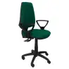 (14SBALI456BGOLF) PIQUERAS Y CRESPO SILLA ELCHE GIRATORIA C.PERMANENTE BRAZOS FIJOS TEJIDO BALI VERDE ESMERALDA