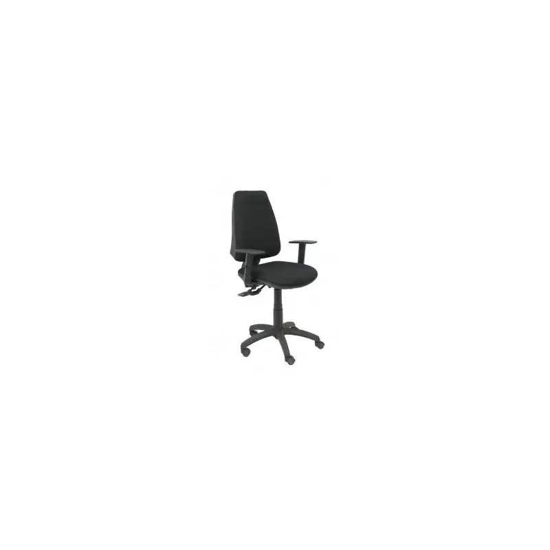 (14SBALI840B10) PIQUERAS Y CRESPO SILLA ELCHE GIRATORIA ASINCRO BRAZOS REGULABLES TEJIDO BALI NEGRO
