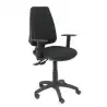 (14SBALI840B10) PIQUERAS Y CRESPO SILLA ELCHE GIRATORIA ASINCRO BRAZOS REGULABLES TEJIDO BALI NEGRO