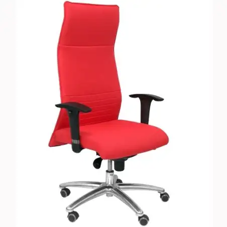 (206SBALI350) PIQUERAS Y CRESPO SILLÓN ALBACETE ASIENTO Y RESPALDO TAPIZADOS EN TEJIDO BALI COLOR ROJO