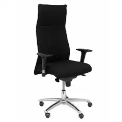 (206SBALI840) PIQUERAS Y CRESPO SILLÓN ALBACETE ASIENTO Y RESPALDO TAPIZADOS EN TEJIDO BALI COLOR NEGRO