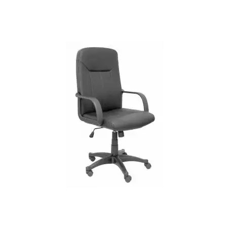 (261SPNE) PIQUERAS Y CRESPO SILLÓN DE DIRECCIÓN VILLA GIRATORIO BRAZOS FIJOS REGULABLE BASCULANTE NEGRO