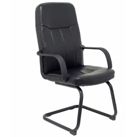 (262SPNE) PIQUERAS Y CRESPO SILLÓN VILLA CONFIDENTE PATÍN SIMILPIEL NEGRO