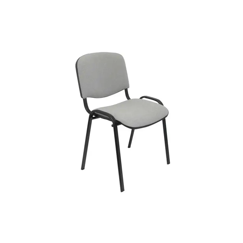 (26ARAN40) PIQUERAS Y CRESPO SILLA FIJA APILABLE ISO TAPIZADA ARAN GRIS CLARO - PACK DE 4