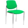 (27CRBALI15) PIQUERAS Y CRESPO SILLA FIJA STYL SIN BRAZOS CHASIS CROMO TEJIDO BALI VERDE