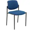 (27NBALI200) PIQUERAS Y CRESPO SILLA FIJA STYL S/BRAZOS CHASIS NEGRO TEJIDO BALI AZUL MARINO
