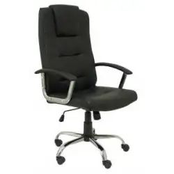 (280DBSPNE) PIQUERAS Y CRESPO SILLÓN DE DIRECCIÓN GUADALIMAR GIRATORIO BRAZOS FIJOS REGULABLE BASCULANTE NEGRO