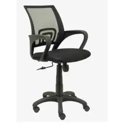 (312NE) PIQUERAS Y CRESPO SILLA OPERATIVA VIANOS B/FIJOS RESPALDO DE MALLA NEGRO ASIENTO BALI NEGRO