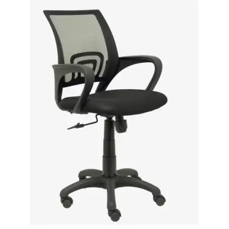 (312NE) PIQUERAS Y CRESPO SILLA OPERATIVA VIANOS B/FIJOS RESPALDO DE MALLA NEGRO ASIENTO BALI NEGRO